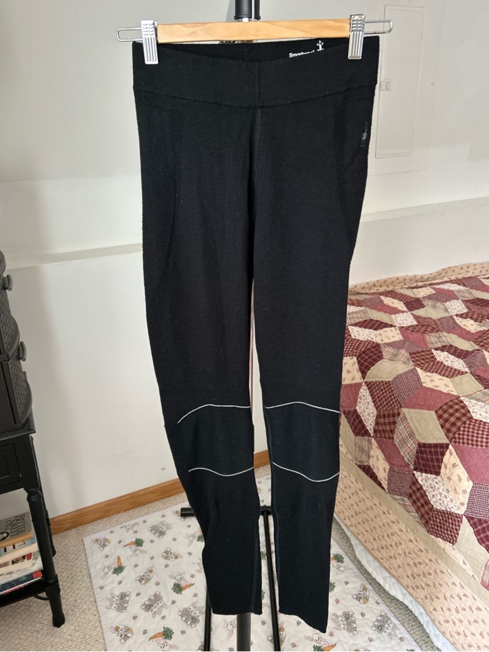 Smartwool Intraknit 250 Wool Black Baselayer Legging Pant Women’s Medium